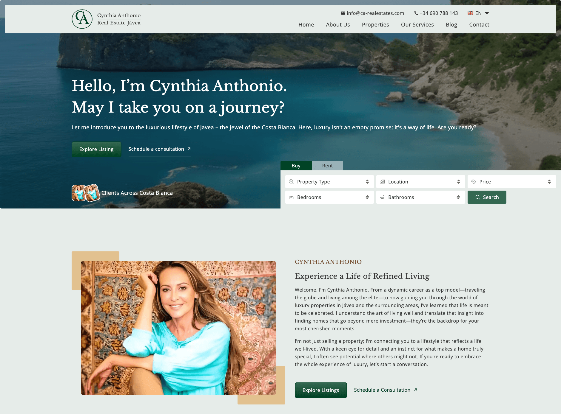 Cynthia Anthonio Real Estate - Real Estate Website